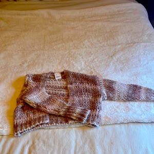 FREE PEOPLE pink hued cardigan